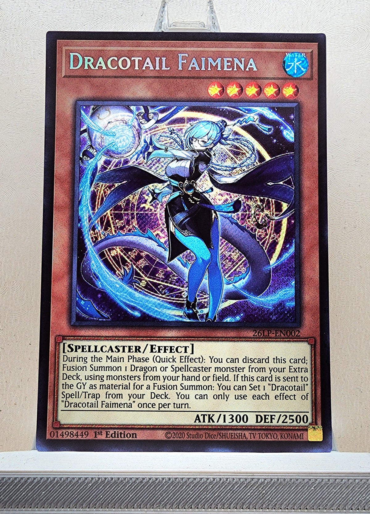 Yugioh! 1x Dracotail Faimena (26LP - Secret Rare) Limited Edition