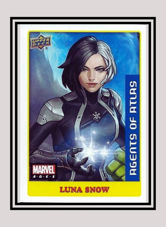 Marvel! 1x Luna Snow - Sticker (#002 - 2020 Upper Deck Marvel Ages)