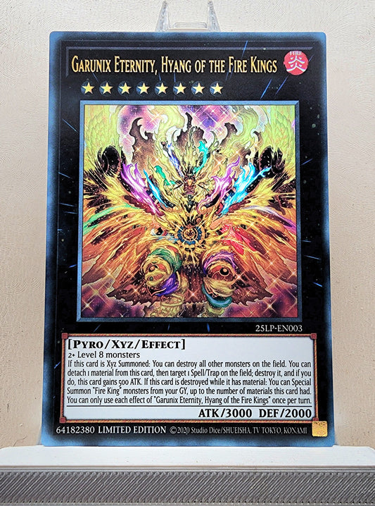 Yugioh! 1x Garunix Eternity, Hyang of the Fire Kings (25LP - Ultra Rare) Limited Edition
