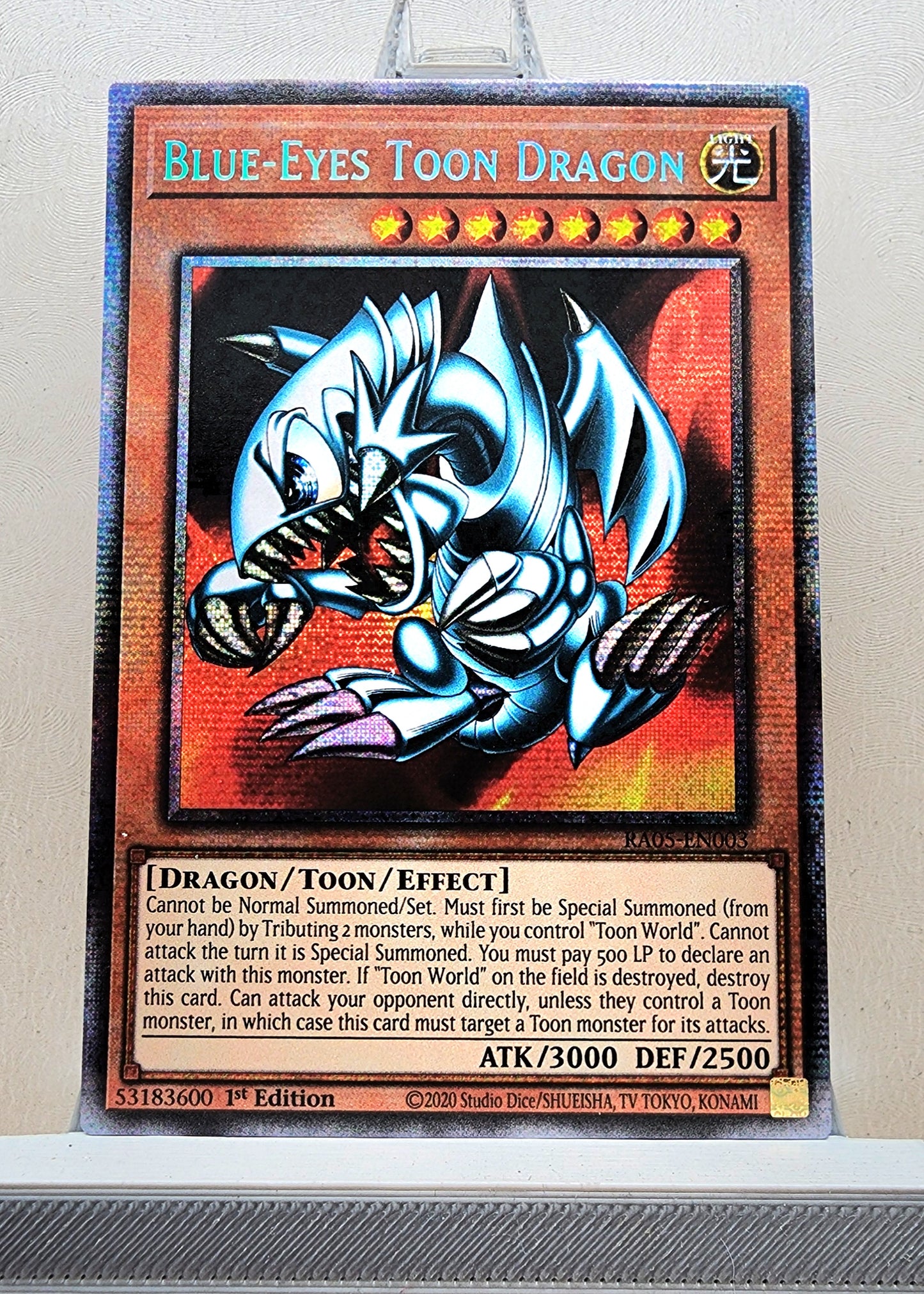 Yugioh! 1x Blue-Eyes Toon Dragon (RA05 - Starlight Rare) 1st Edition