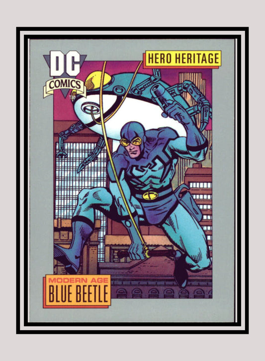 DC! 1x Modern Age Blue Beetle - Base (#003 - 1991 Impel DC Cosmic Cards)