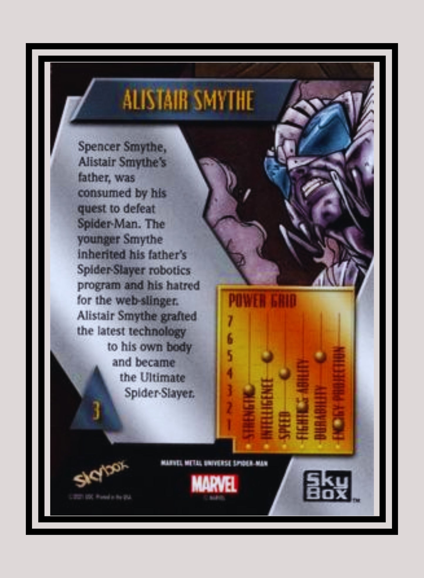 Marvel! 1x Alistair Smythe - Base Low Series (#003 - 2021 Upper Deck Spiderman Metal Universe)