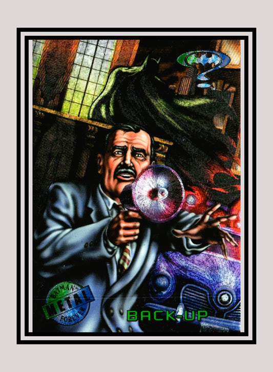 DC! 1x Back-Up - Base Metal (#004 - 1995 Fleer Batman Forever Metal)