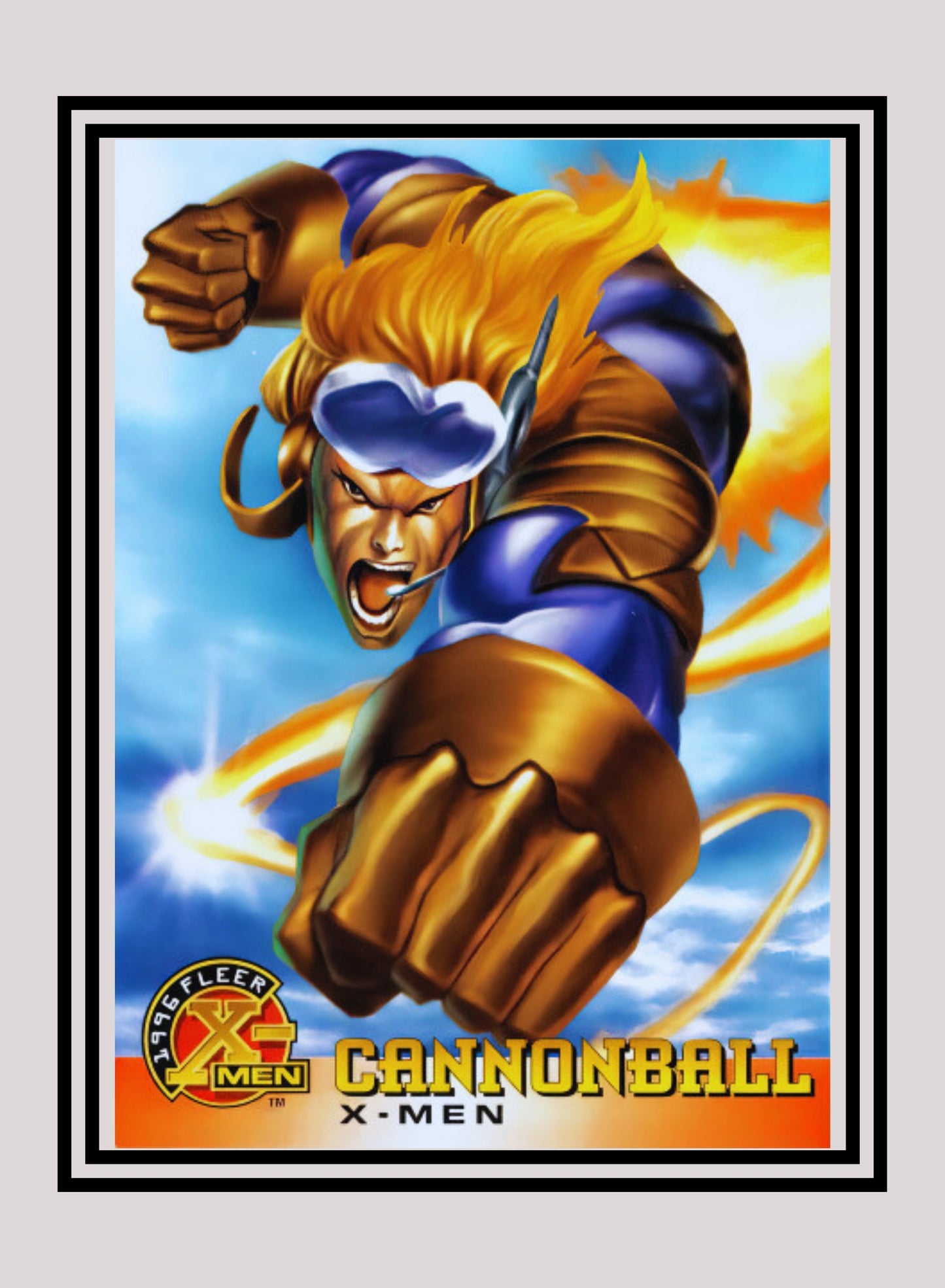 Marvel! 1x Cannonball - Base (#004 - 1996 Fleer X Men)