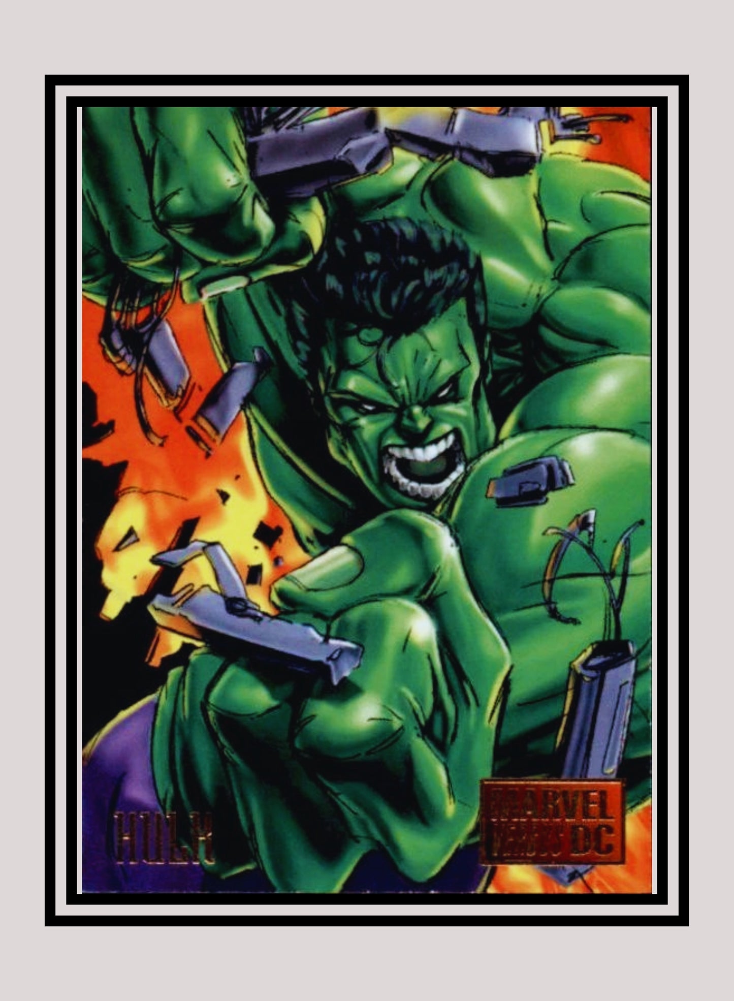 Marvel! 1x Hulk - Base (#004 - 1995 Fleer DC vs. Marvel Comics)