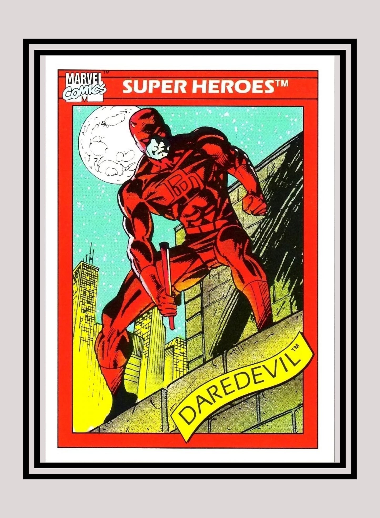 Marvel! 1x Daredevil - Base (#004 - 1990 Impel Marvel Universe Series I)