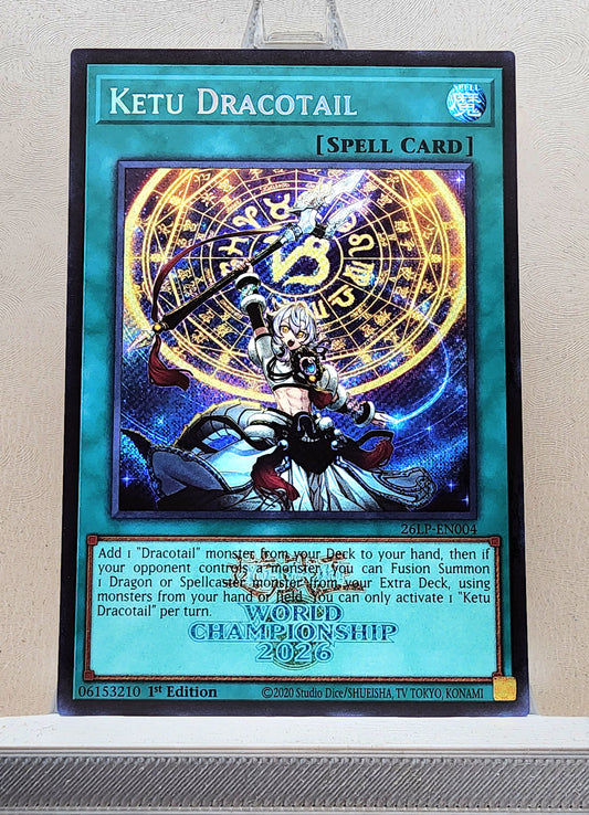 Yugioh! 1x Ketu Dracotail (26LP - Emblazoned Secret Rare) Limited Edition