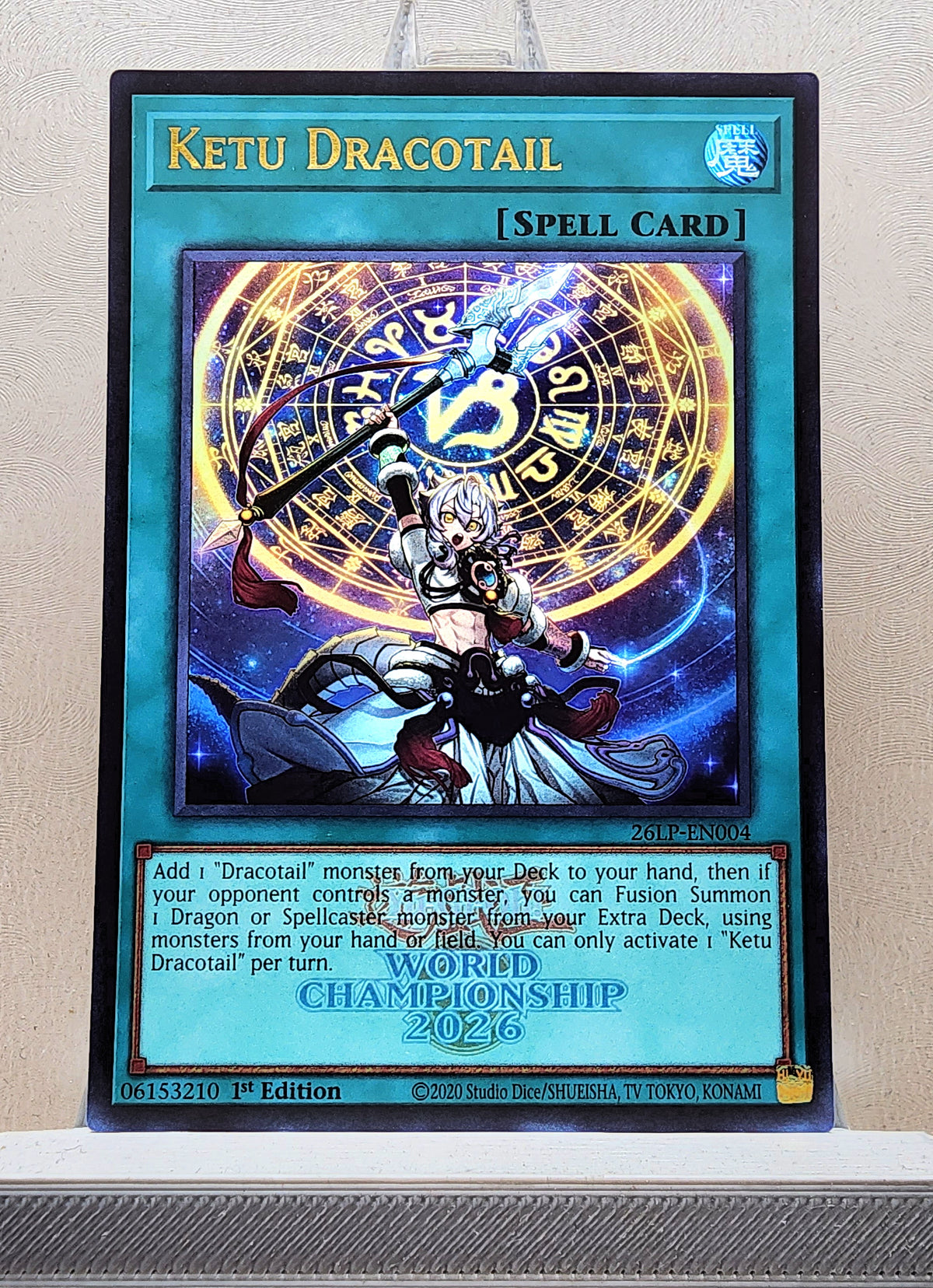 Yugioh! 1x Ketu Dracotail (26LP - Emblazoned Ultra Rare) Limited Edition