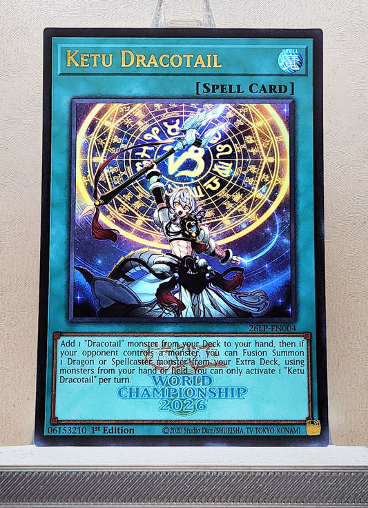 Yugioh! 1x Ketu Dracotail (26LP - Emblazoned Ultra Rare) Limited Edition