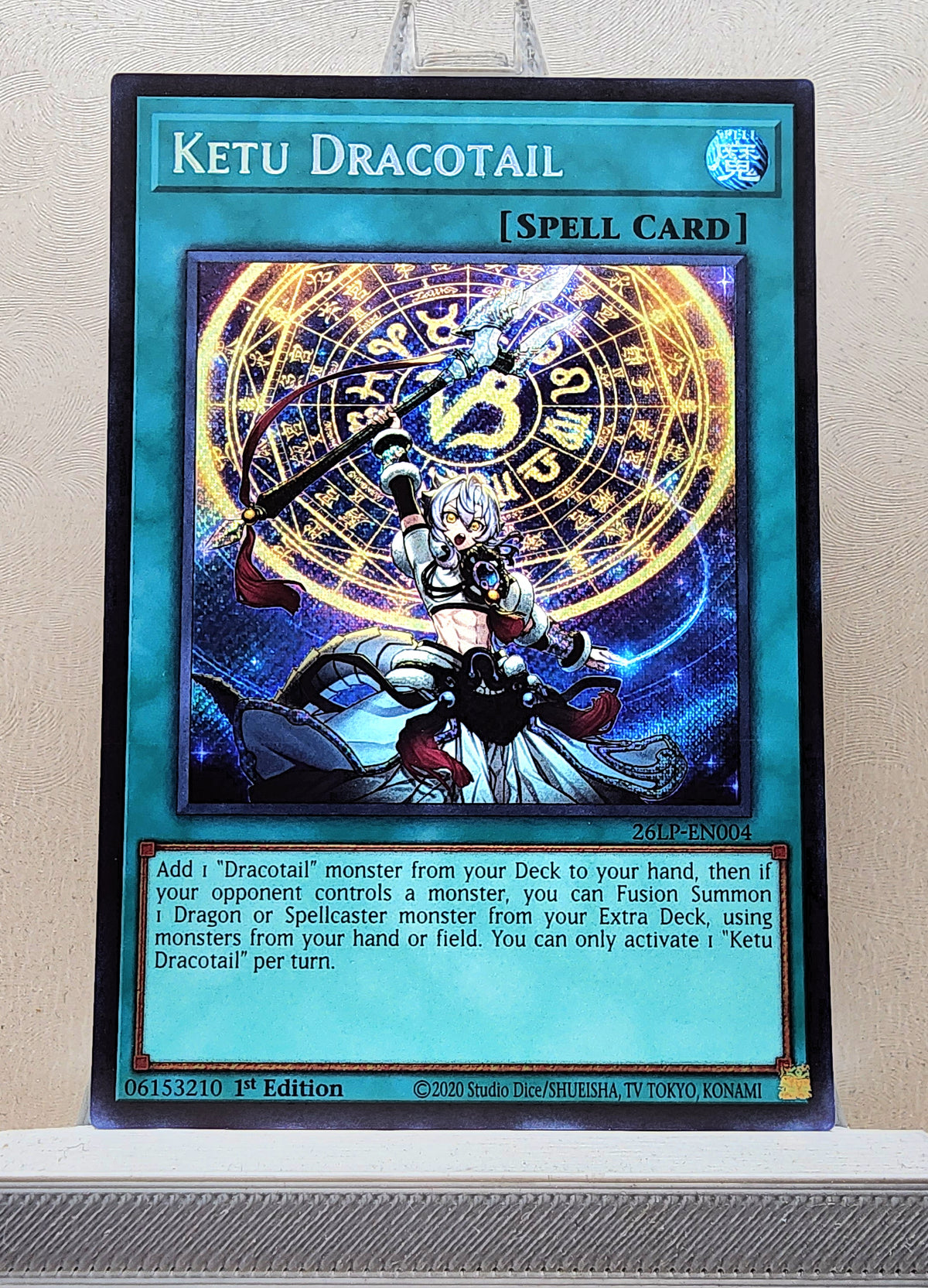 Yugioh! 1x Ketu Dracotail (26LP - Secret Rare) Limited Edition