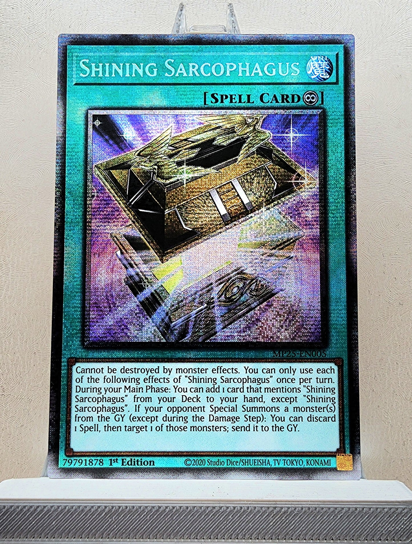 Yugioh! 1x Shining Sarcophagus (MP25 - Starlight Rare) 1st Edition