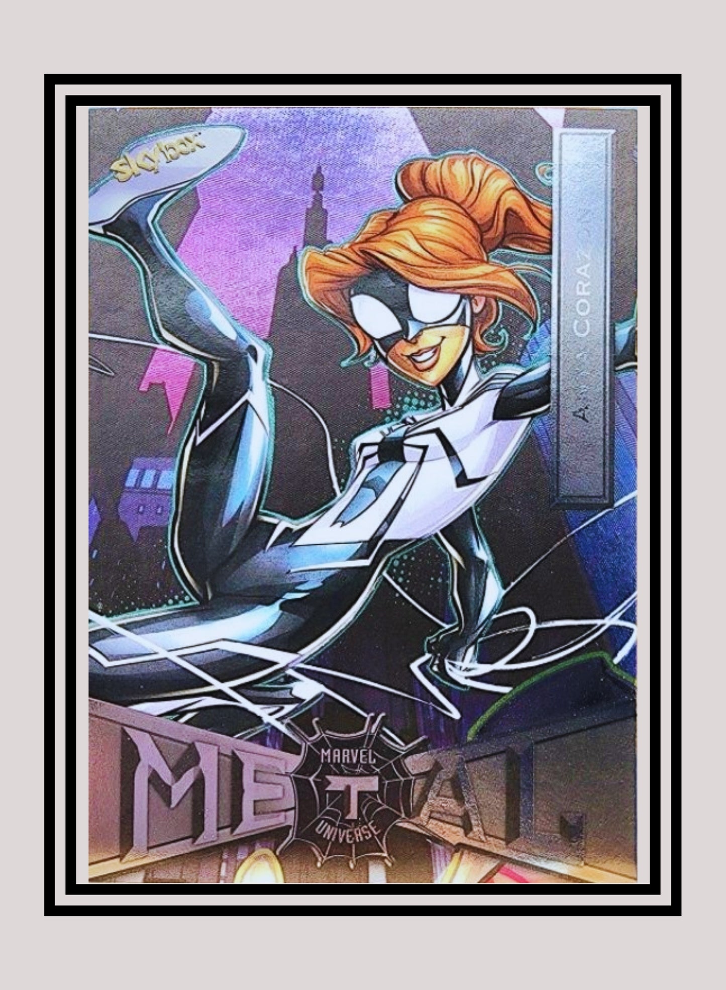 Marvel! 1x Anya Corazon - Base Low Series (#005 - 2021 Upper Deck Spiderman Metal Universe)