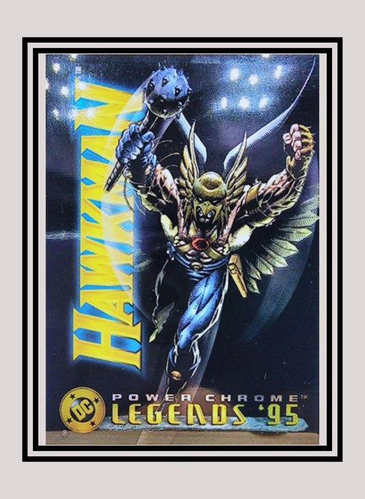 DC! 1x Hawkman - Power Chrome (#005 - 1995 SkyBox DC Power Chrome Legends)