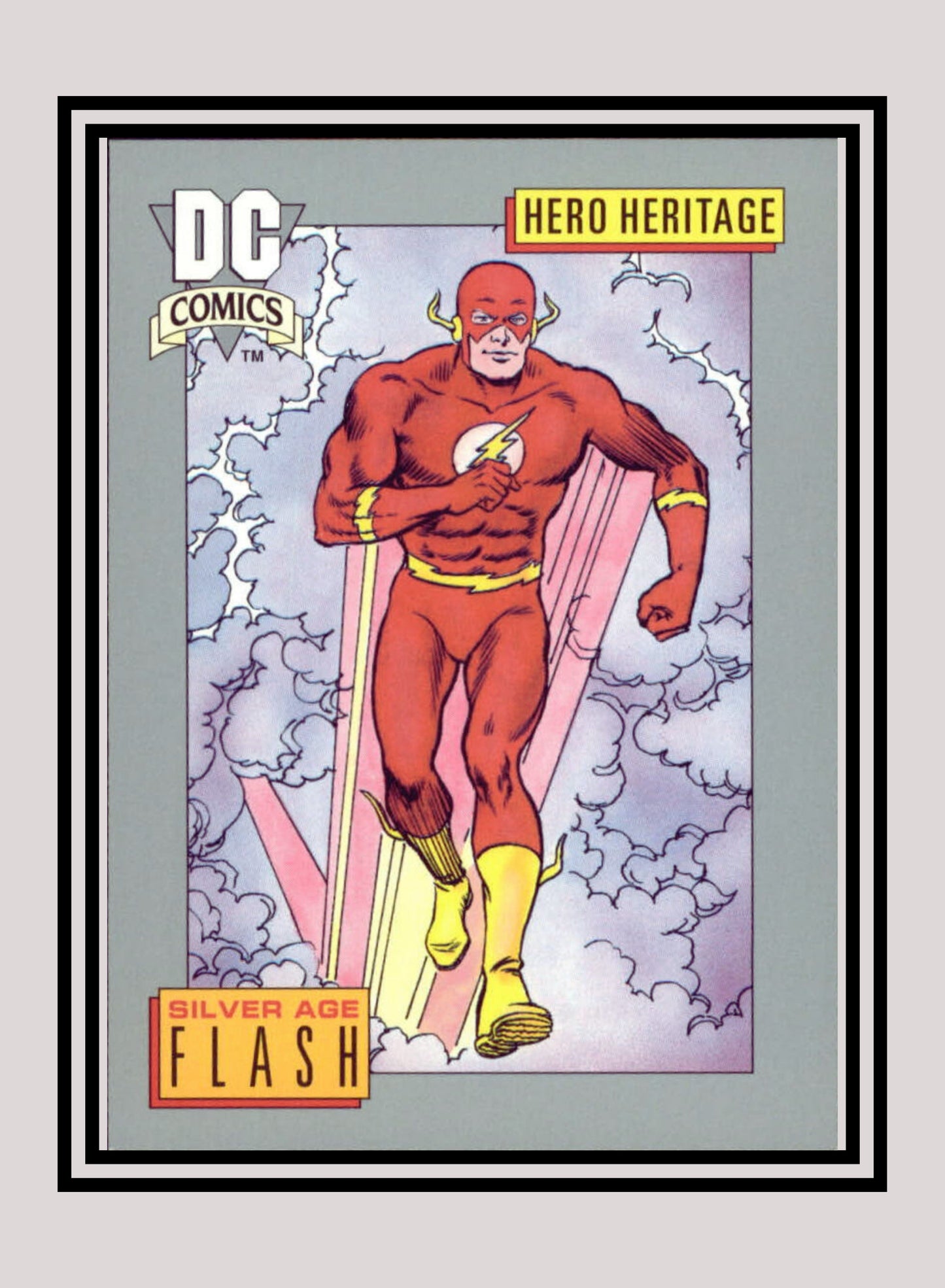 DC! 1x Silver Age Flash - Base (#005 - 1991 Impel DC Cosmic Cards)