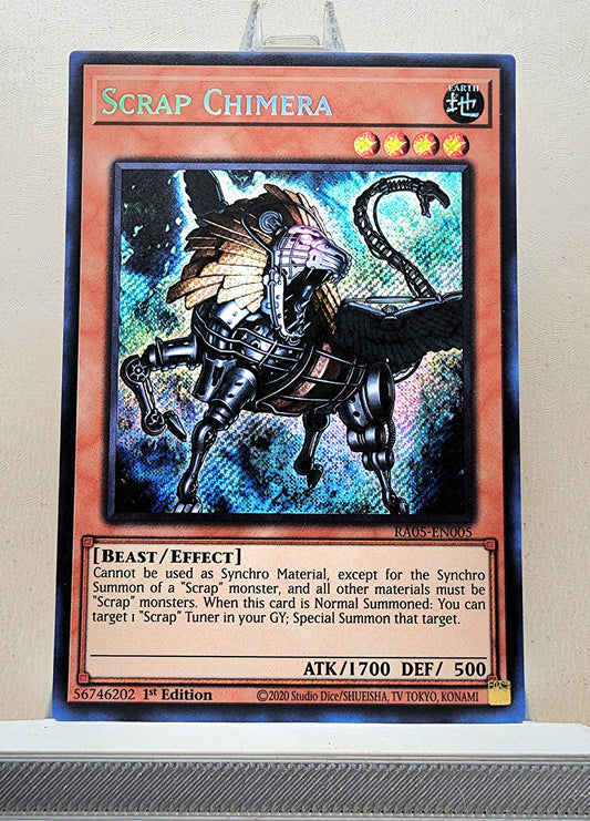 Yugioh! 1x Scrap Chimera (RA05 - Secret Rare) 1st Edition