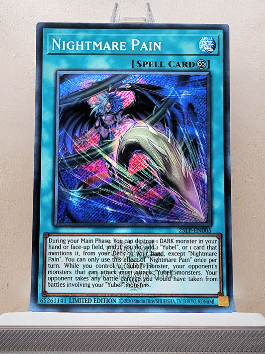 Yugioh! 1x Nightmare Pain (25LP - Emblazoned Secret Rare) Limited Edition