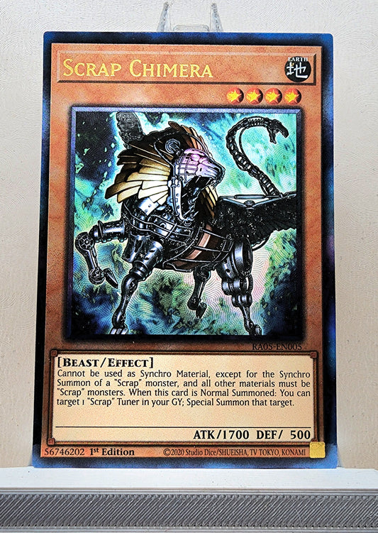 Yugioh! 1x Scrap Chimera (RA05 - Prismatic Ultimate Rare) 1st Edition