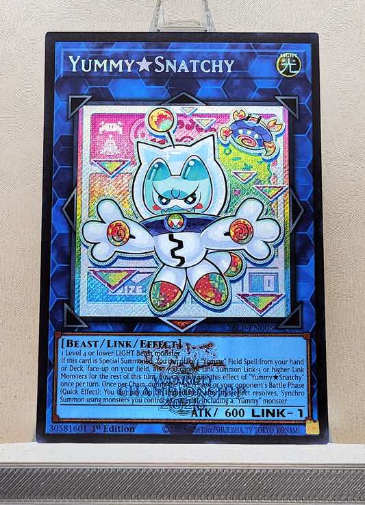 Yugioh! 1x Yummy★Snatchy (26LP - Emblazoned Secret Rare) Limited Edition