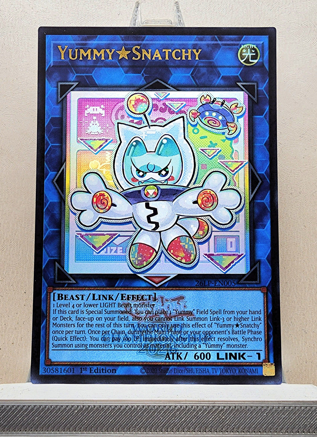 Yugioh! 1x Yummy★Snatchy (26LP - Emblazoned Ultra Rare) Limited Edition