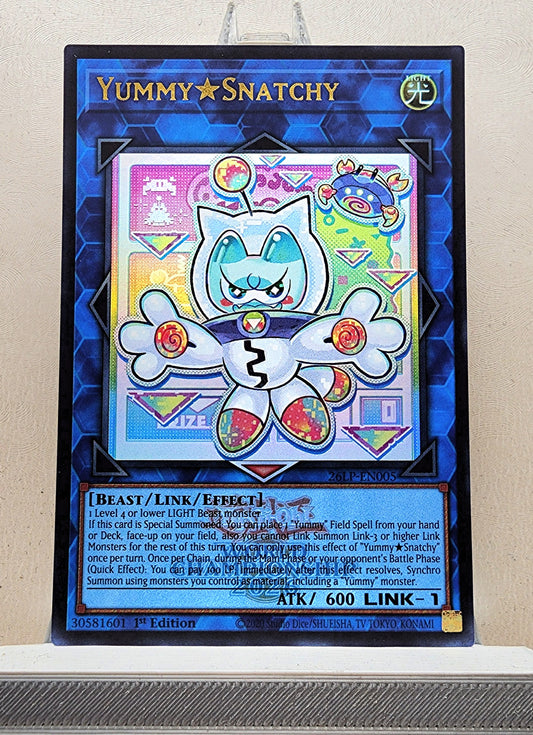 Yugioh! 1x Yummy★Snatchy (26LP - Emblazoned Ultra Rare) Limited Edition