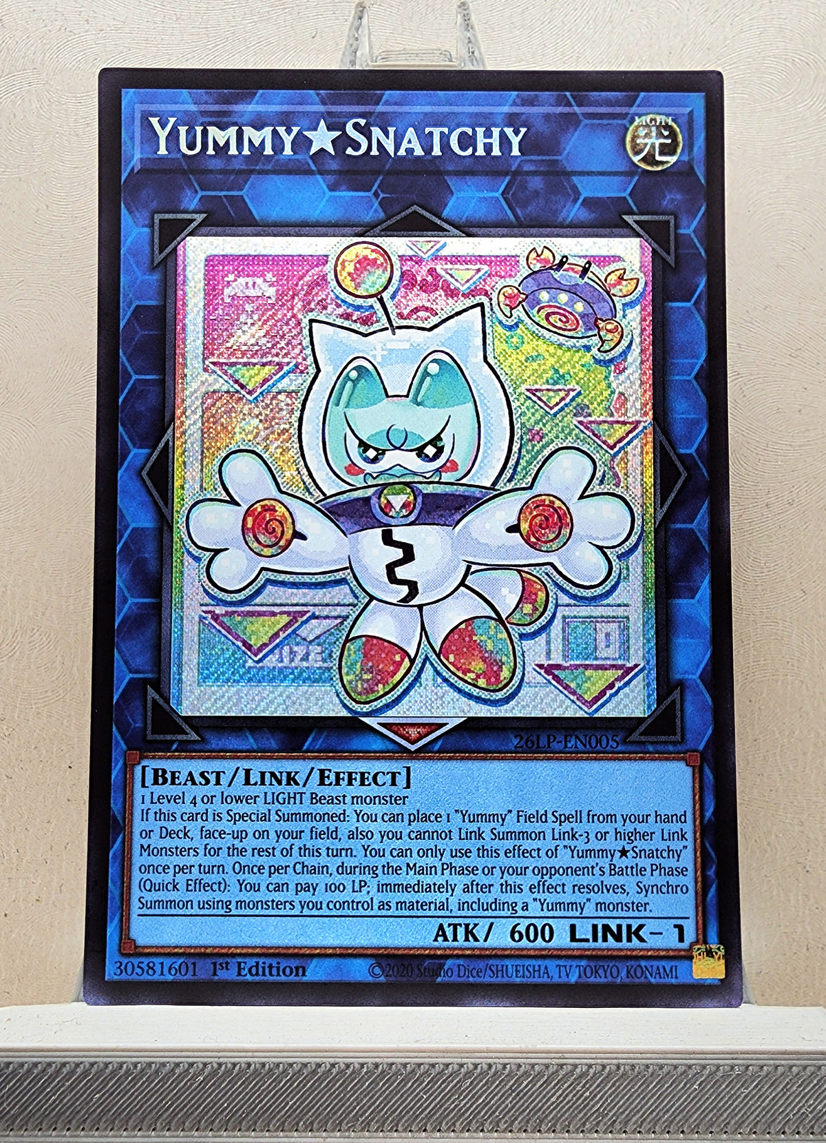 Yugioh! 1x Yummy★Snatchy (26LP - Secret Rare) Limited Edition