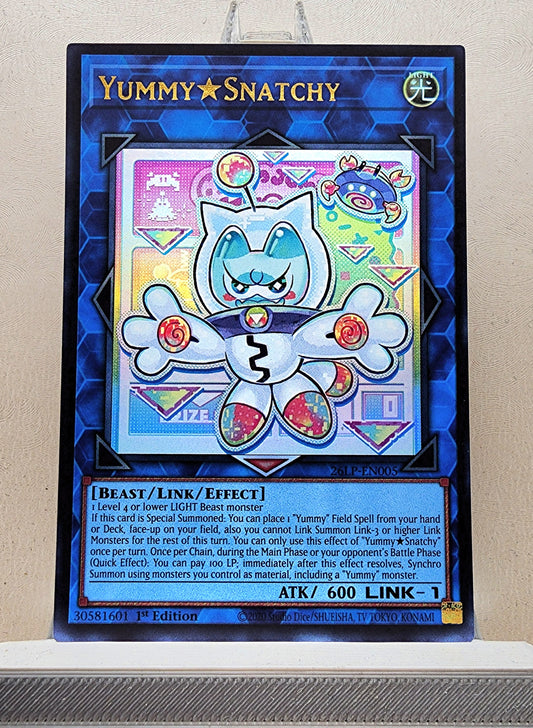 Yugioh! 1x Yummy★Snatchy (26LP - Ultra Rare) Limited Edition