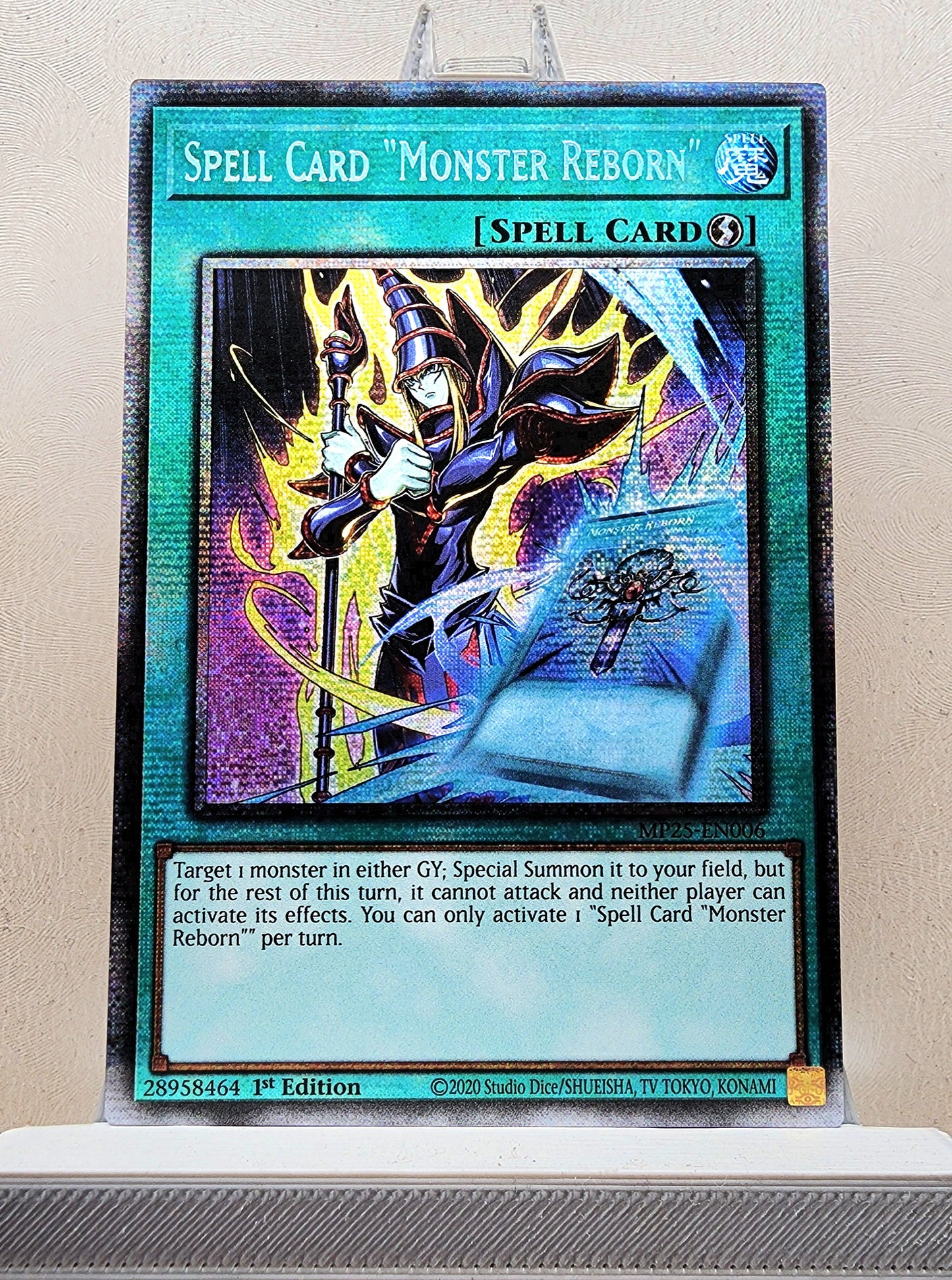 Yugioh! 1x Spell Card "Monster Reborn" (MP25 - Starlight Rare) 1st Edition