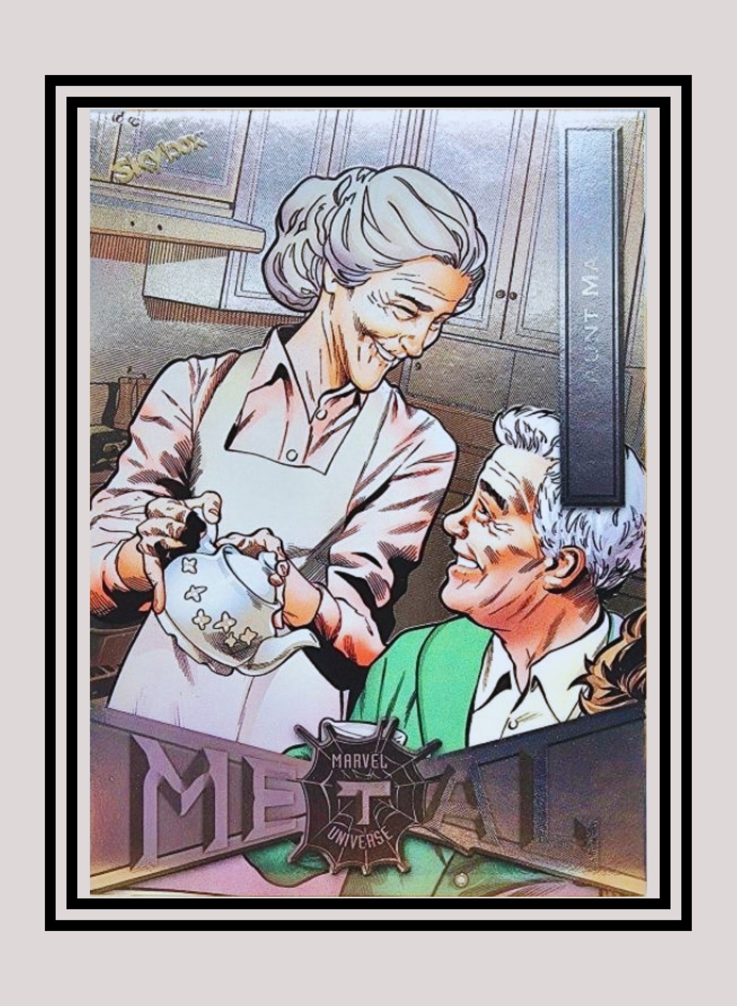 Marvel! 1x Aunt May - Base Low Series (#006 - 2021 Upper Deck Spiderman Metal Universe)