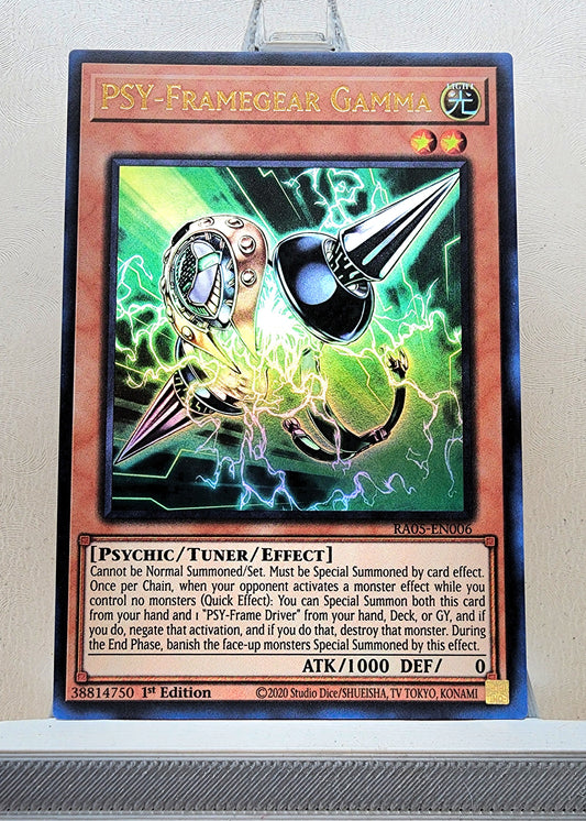 Yugioh! 1x PSY-Framegear Gamma (RA05 - Ultra Rare) 1st Edition