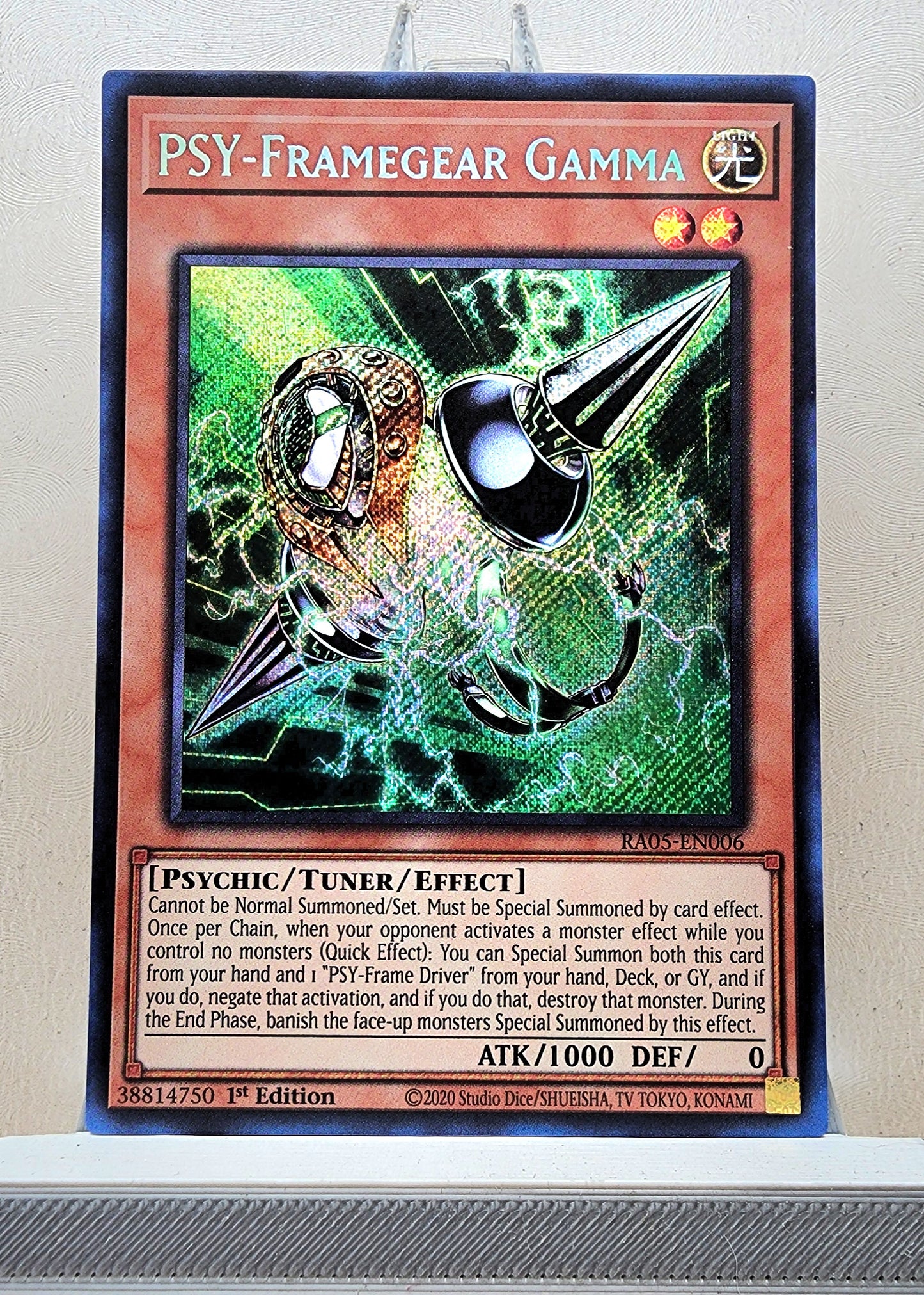 Yugioh! 1x PSY-Framegear Gamma (RA05 - Secret Rare) 1st Edition