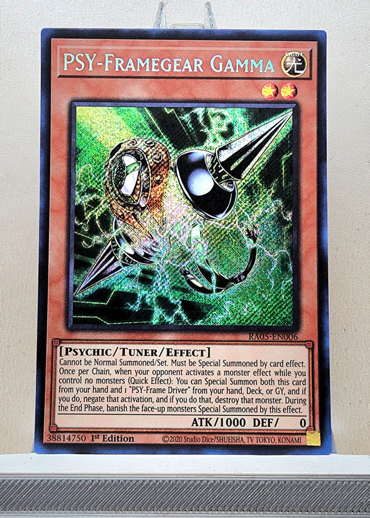 Yugioh! 1x PSY-Framegear Gamma (RA05 - Secret Rare) 1st Edition