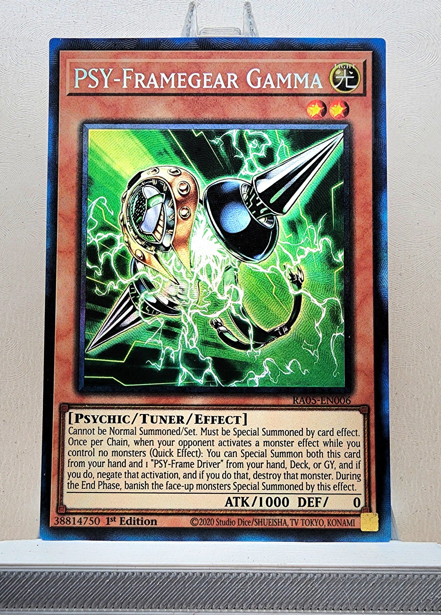 Yugioh! 1x PSY-Framegear Gamma (RA05 - Prismatic Collectors Rare) 1st Edition