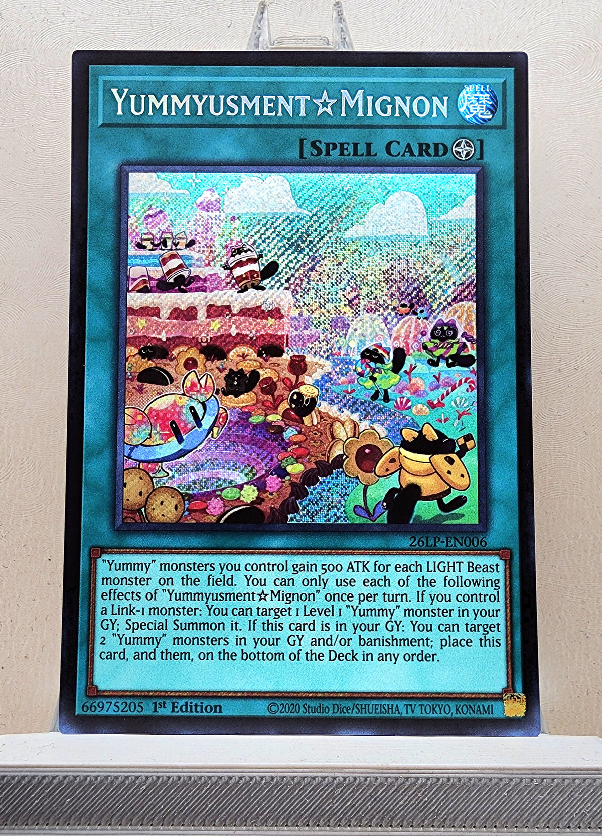 Yugioh! 1x Yummyusment☆Mignon (26LP - Secret Rare) Limited Edition