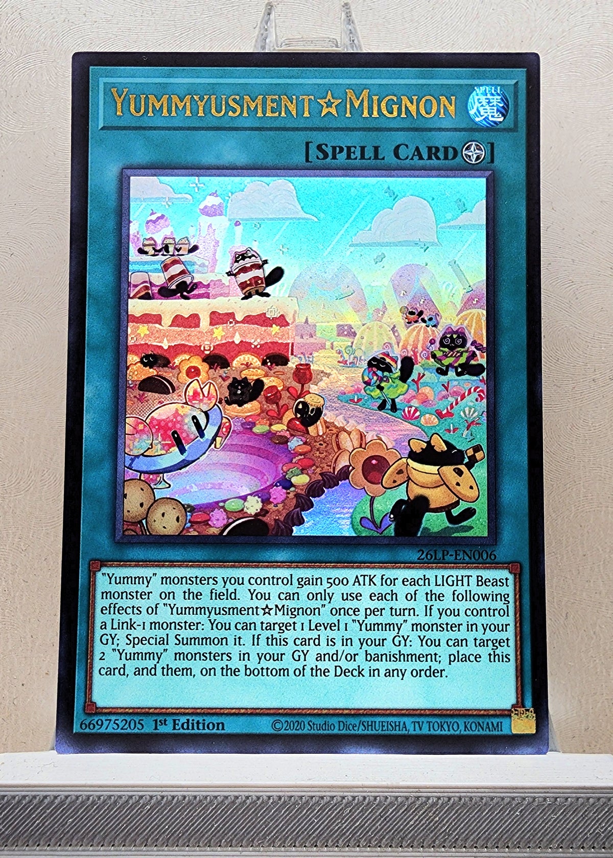 Yugioh! 1x Yummyusment☆Mignon (26LP - Ultra Rare) Limited Edition