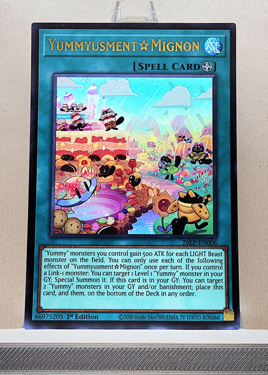 Yugioh! 1x Yummyusment☆Mignon (26LP - Ultra Rare) Limited Edition