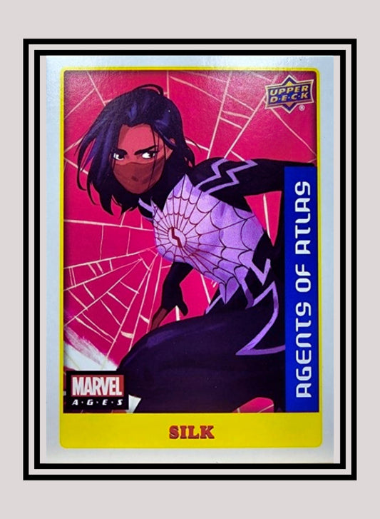 Marvel! 1x Silk - Sticker (#006 - 2020 Upper Deck Marvel Ages)
