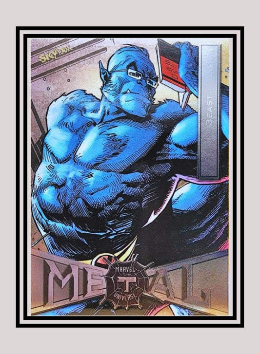 Marvel! 1x Beast - Base Low Series (#007 - 2021 Upper Deck Spiderman Metal Universe)