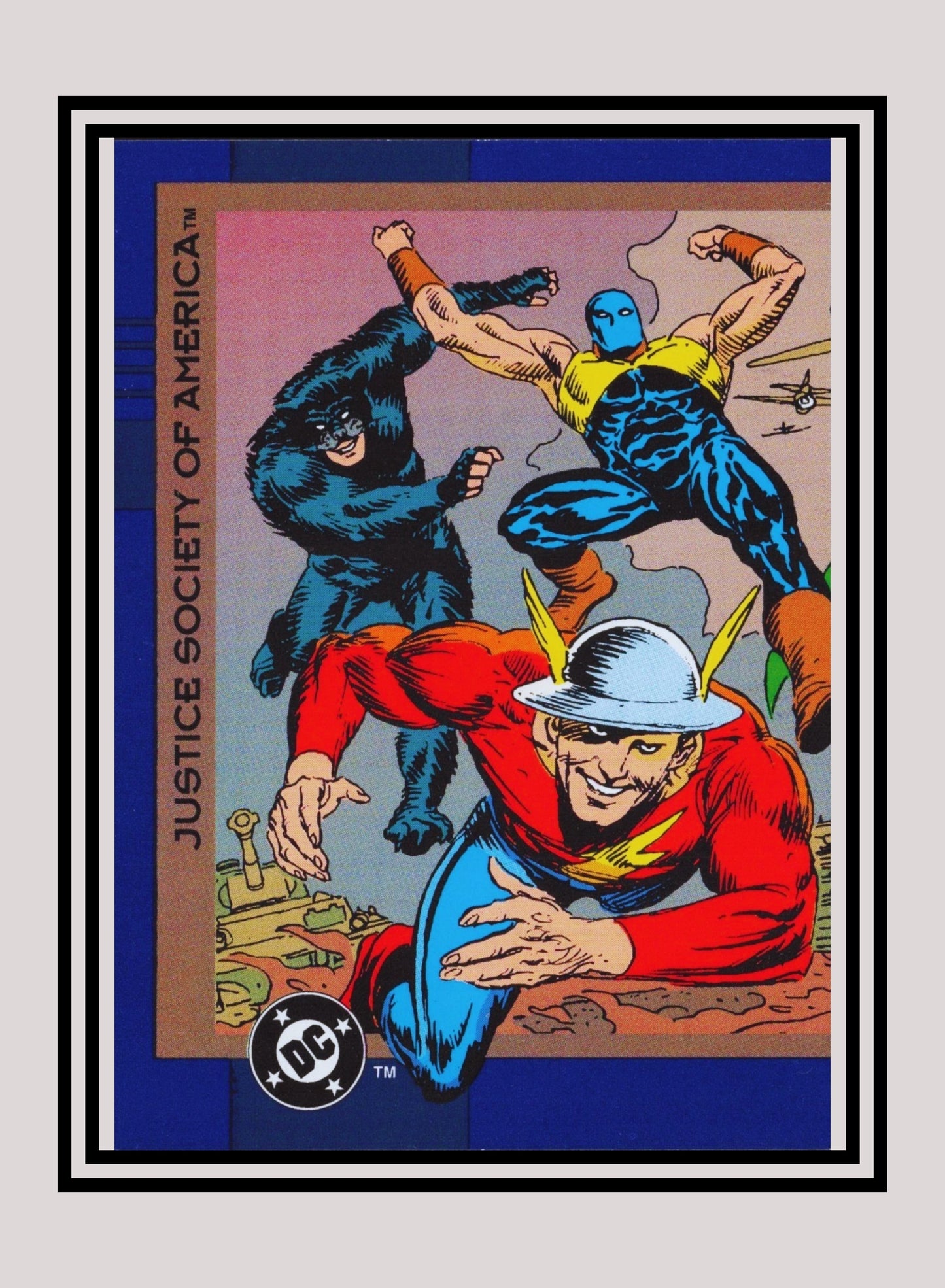 DC! 1x Justice Society of America - Base (#007 - 1993 Skybox DC Cosmic Teams)