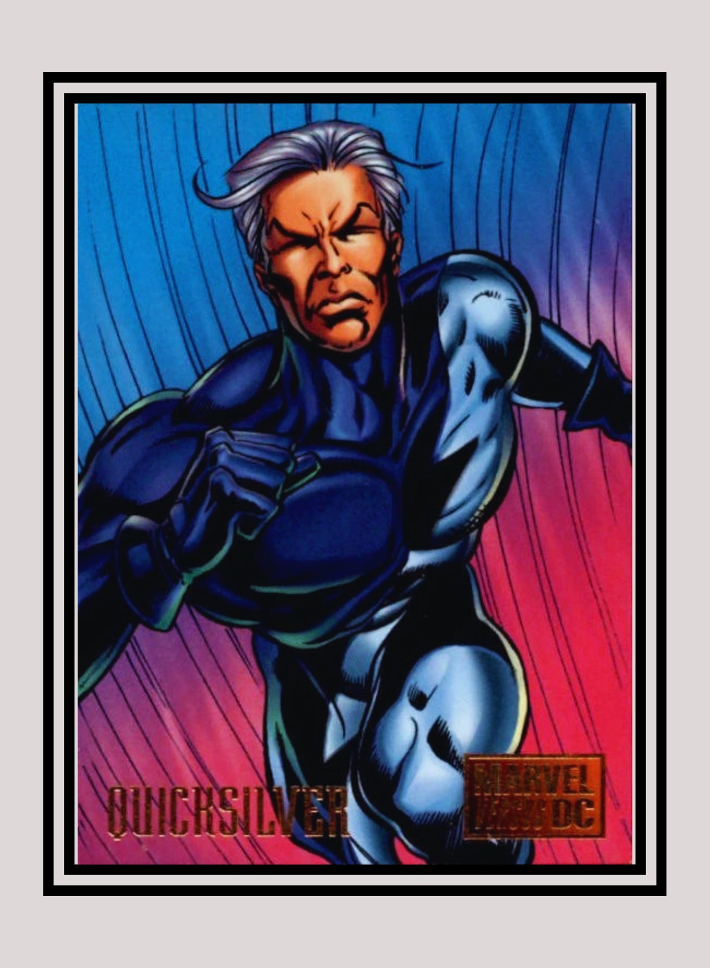 Marvel! 1x Quicksilver - Base (#007 - 1995 Fleer DC vs. Marvel Comics)