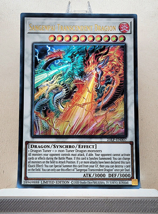 Yugioh! 1x Sangenpai Transcendent Dragion (25LP - Ultra Rare) Limited Edition