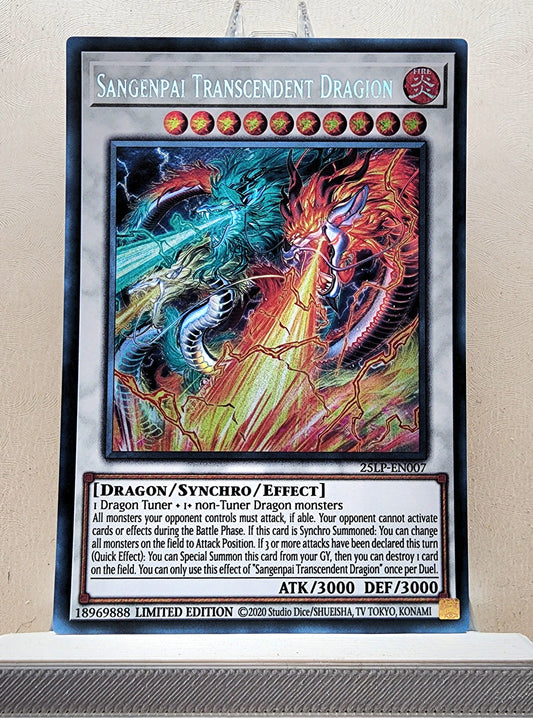 Yugioh! 1x Sangenpai Transcendent Dragion (25LP - Secret Rare) Limited Edition