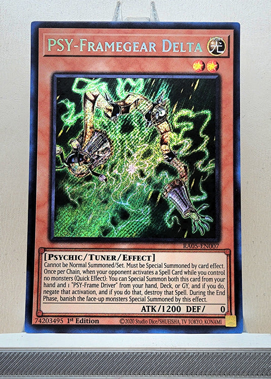 Yugioh! 1x PSY-Framegear Delta (RA05 - Secret Rare) 1st Edition