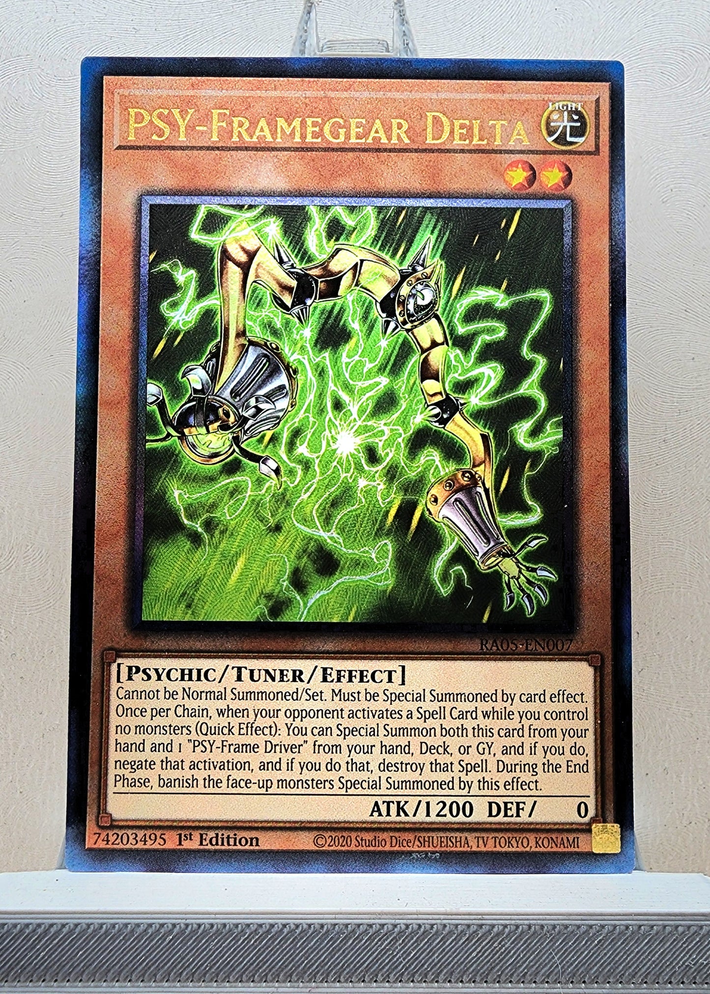 Yugioh! 1x PSY-Framegear Delta (RA05 - Prismatic Ultimate Rare) 1st Edition