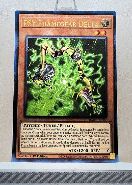 Yugioh! 1x PSY-Framegear Delta (RA05 - Prismatic Ultimate Rare) 1st Edition