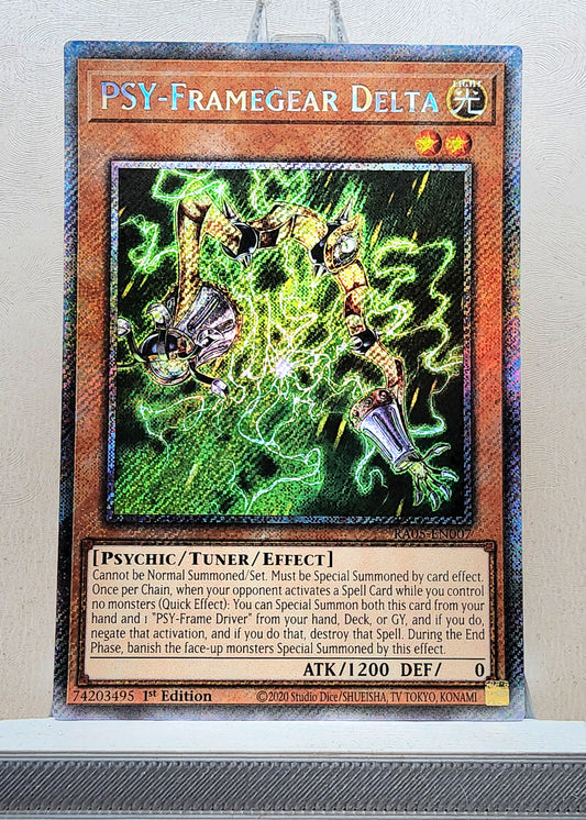 Yugioh! 1x PSY-Framegear Delta (RA05 - Platinum Secret Rare) 1st Edition
