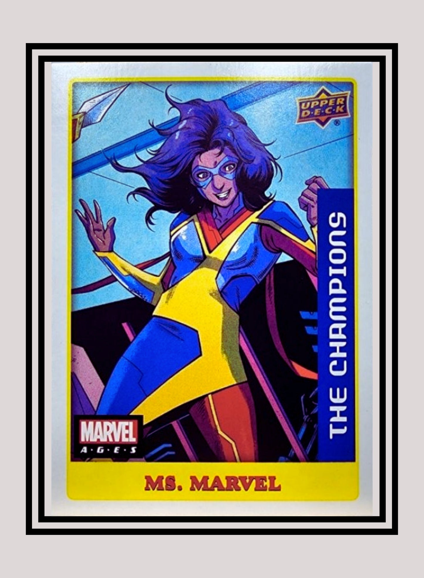 Marvel! 1x Ms. Marvel - Sticker (#007 - 2020 Upper Deck Marvel Ages)