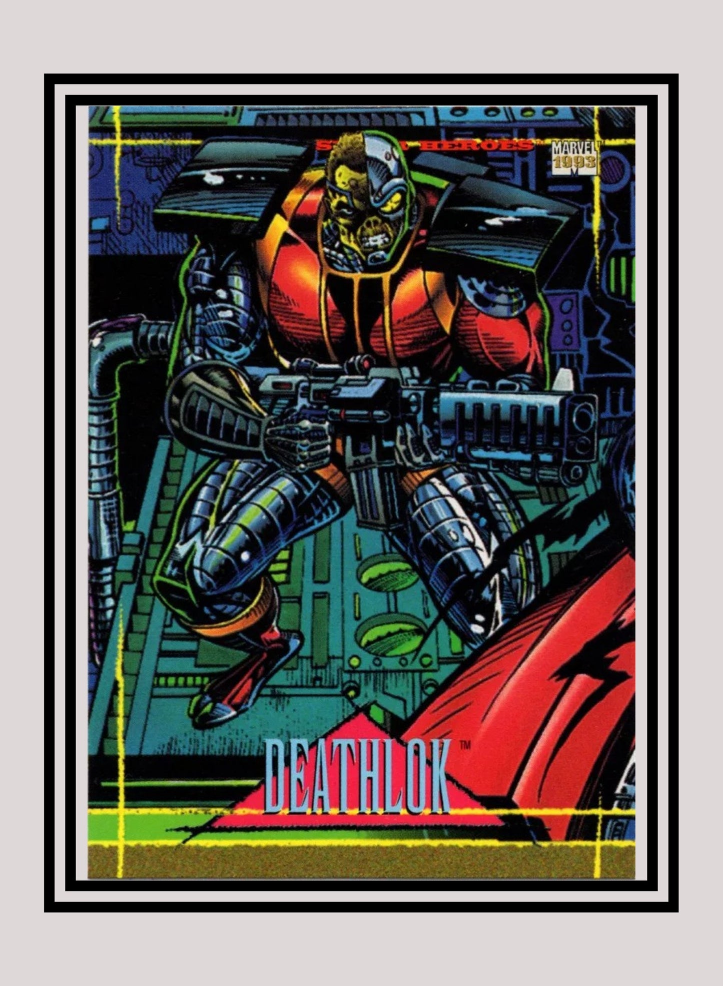 Marvel! 1x Deathlok - Base (#008 - 1993 Skybox Marvel Universe Series 4)