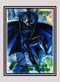DC! 1x Swinging into Action - Base Metal (#008 - 1995 Fleer Batman Forever Metal)