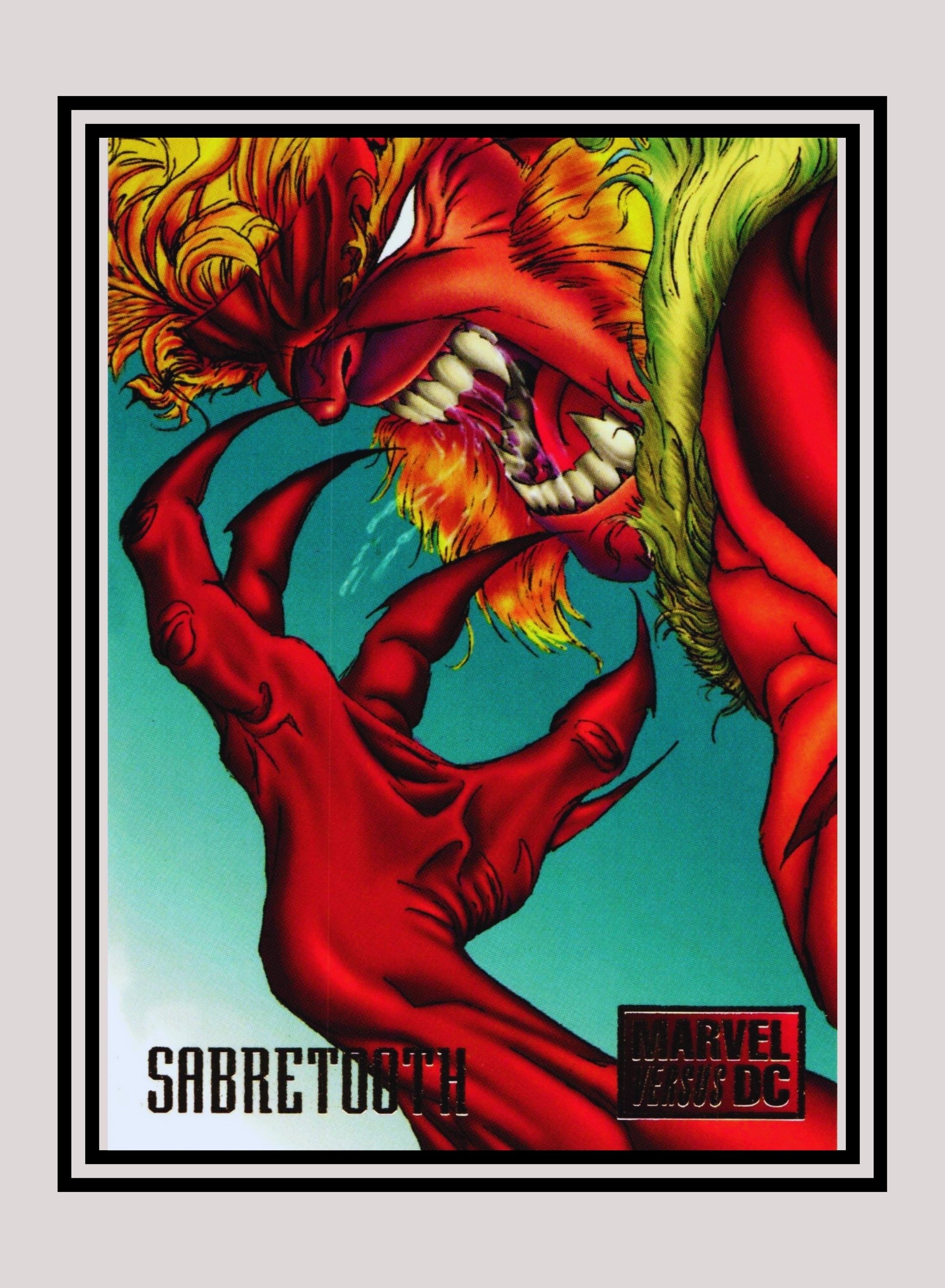 Marvel! 1x Sabretooth - Base (#008 - 1995 Fleer DC vs. Marvel Comics ...