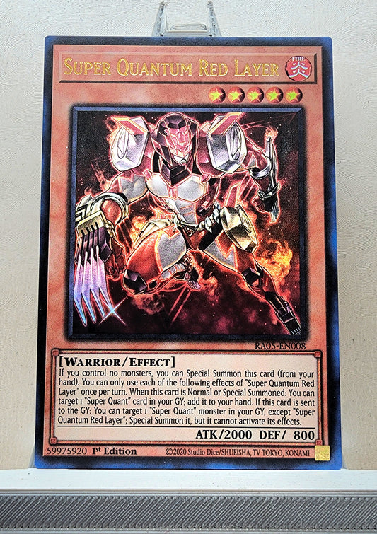 Yugioh! 1x Super Quantum Red Layer (RA05 - Ultra Rare) 1st Edition